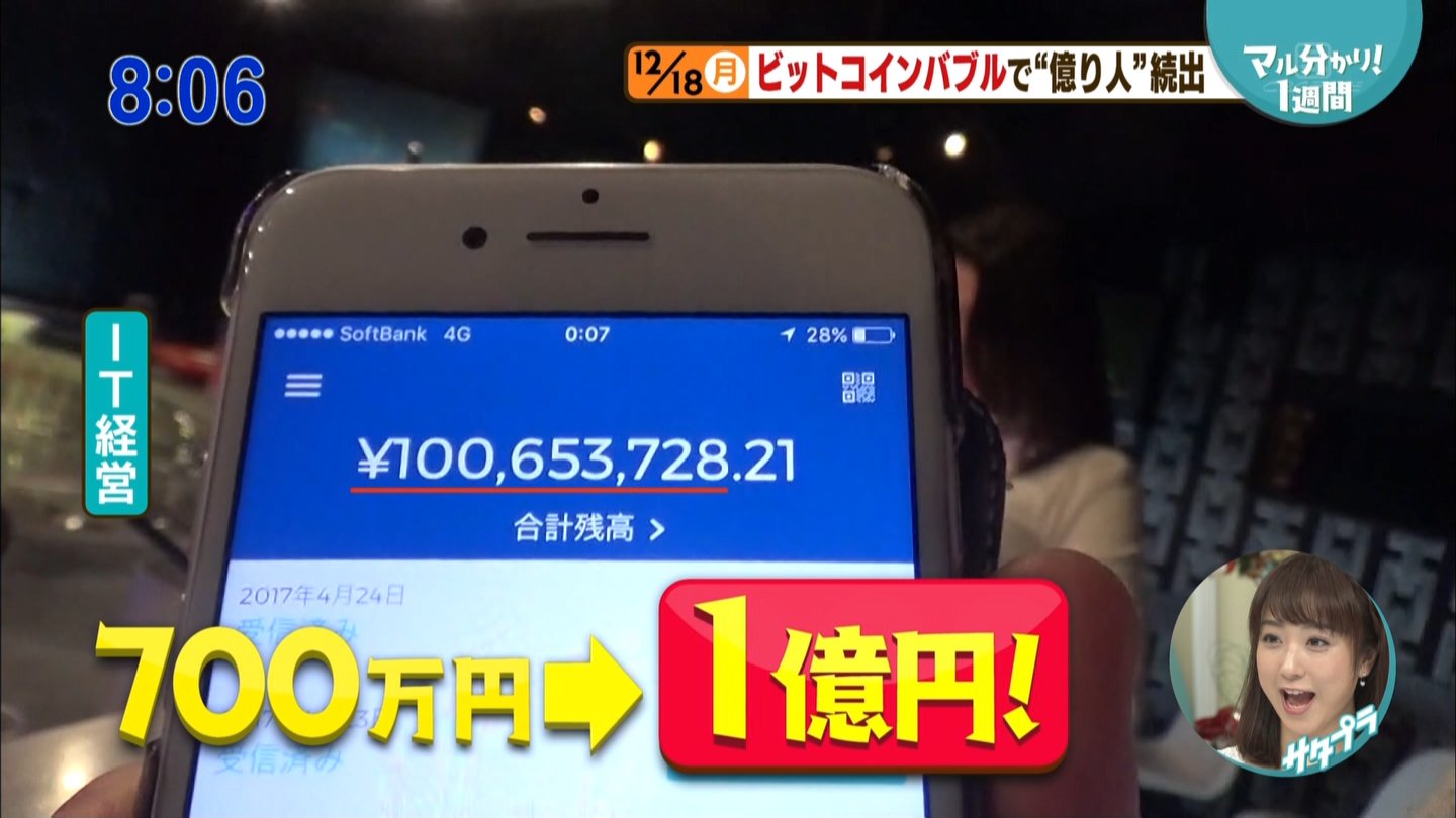 【悲報】昨日報道ステーションで仮想通貨億り人の特集してたけどアホすぎwwwww